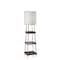Homeroots Walnut Wood & Metal Shelf Floor Lamp16 x 16 x 63.25 in. 372586 - alternate 1
